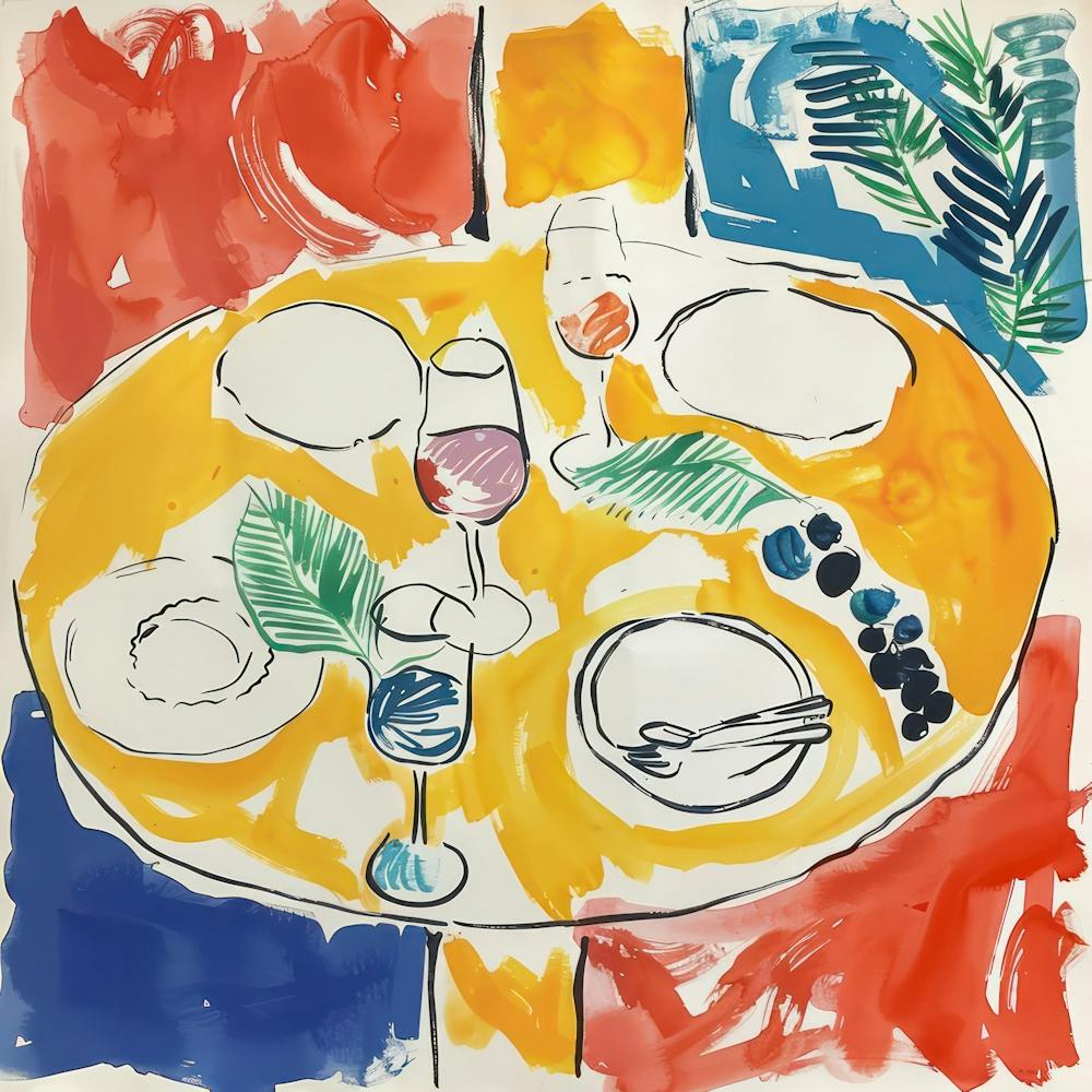 Wein-Lunch im Matisse-Stil 10