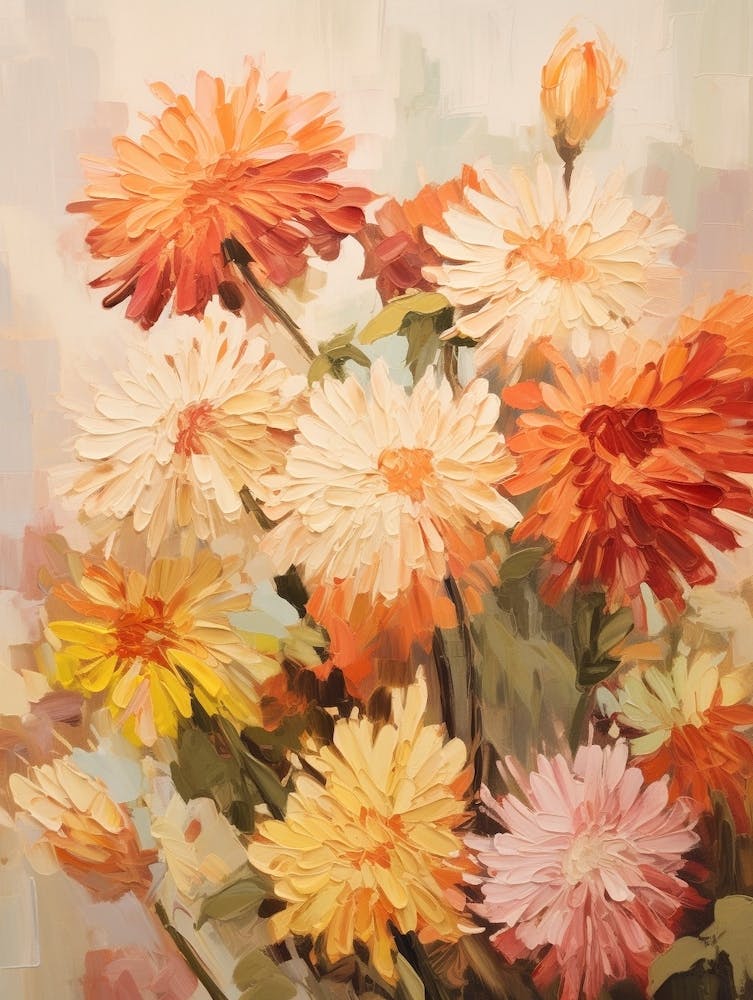 Fall Flower Painting Chrysanthemum 3