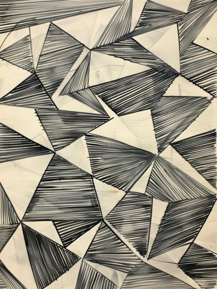 'Black And White Triangles' 1