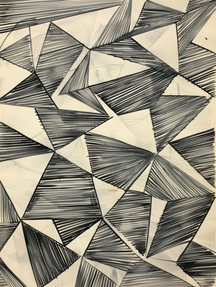 'Black And White Triangles' 1