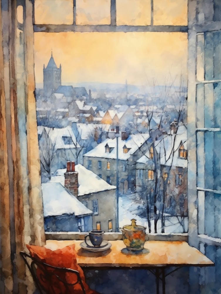 Paysage Urbain Hivernal Québec Canada 4