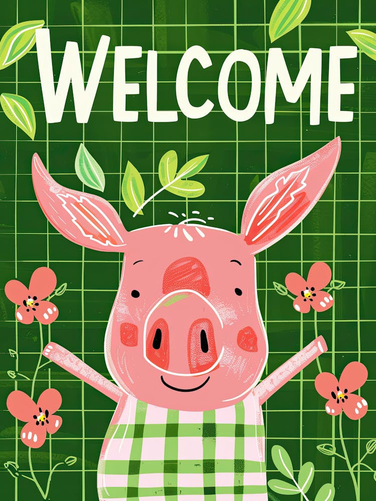 Lively Tails Welcome ChildrenS Prints & Kids Posters