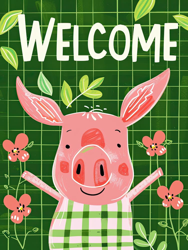 Lively Tails Welcome ChildrenS Prints & Kids Posters