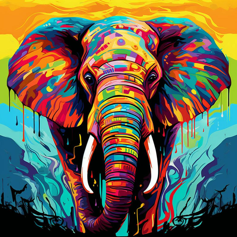 Elephant Painting 13