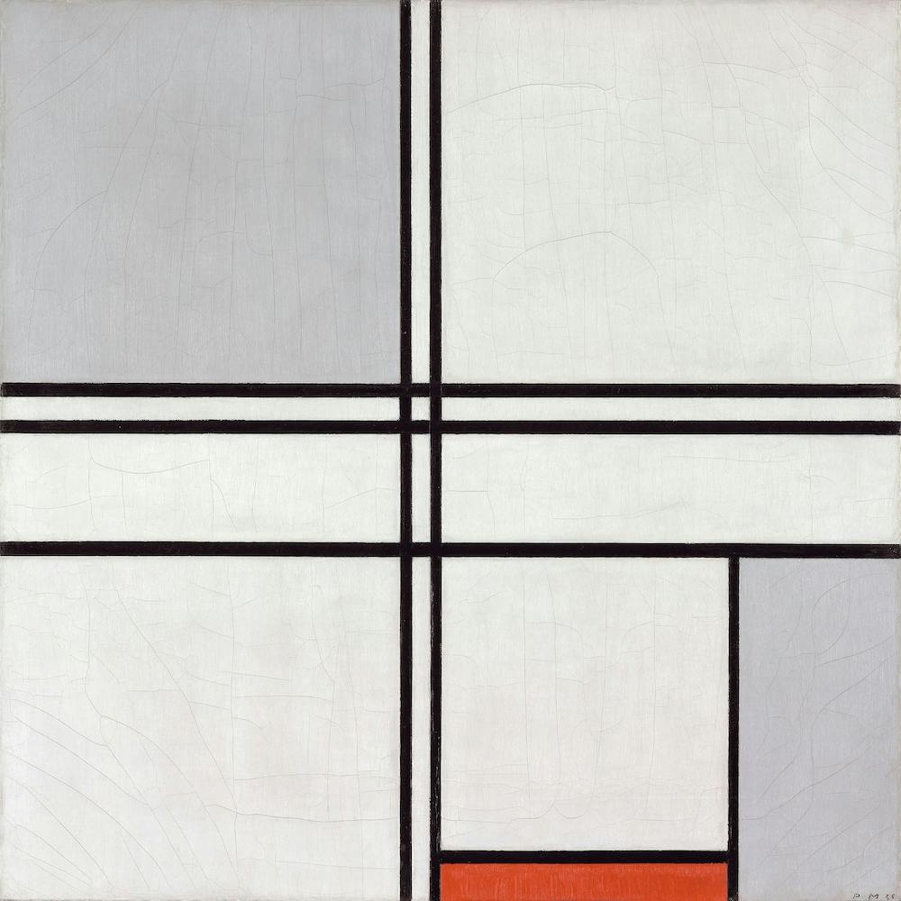 Composition No. 1, Gray-Red (1935), Piet Mondrian