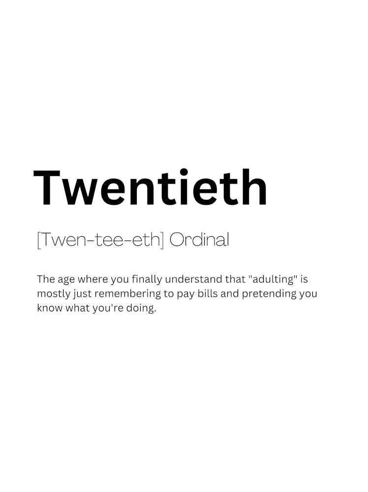 Twentieth Definition Meaning