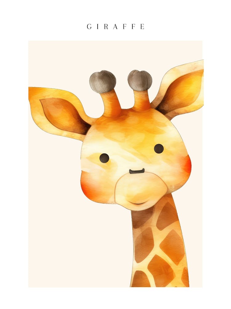 Giraffe Nursery Print