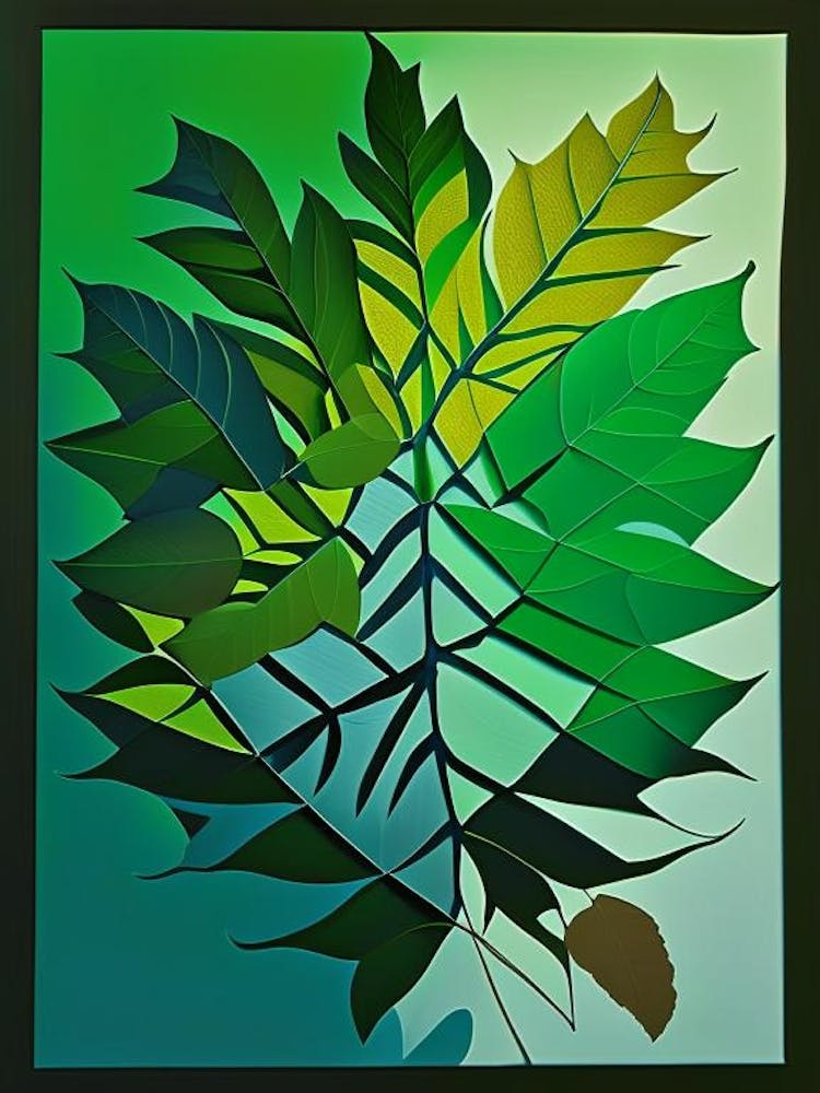 Tree Of Heaven Leaf Vibrant Inspired