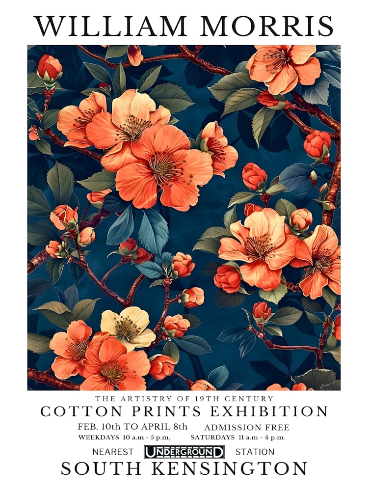 William Morris Cotton Prints Exhibition 98