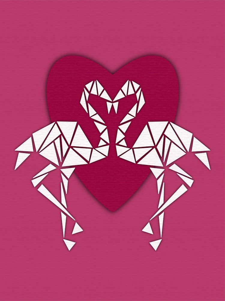 Flamingos In Love