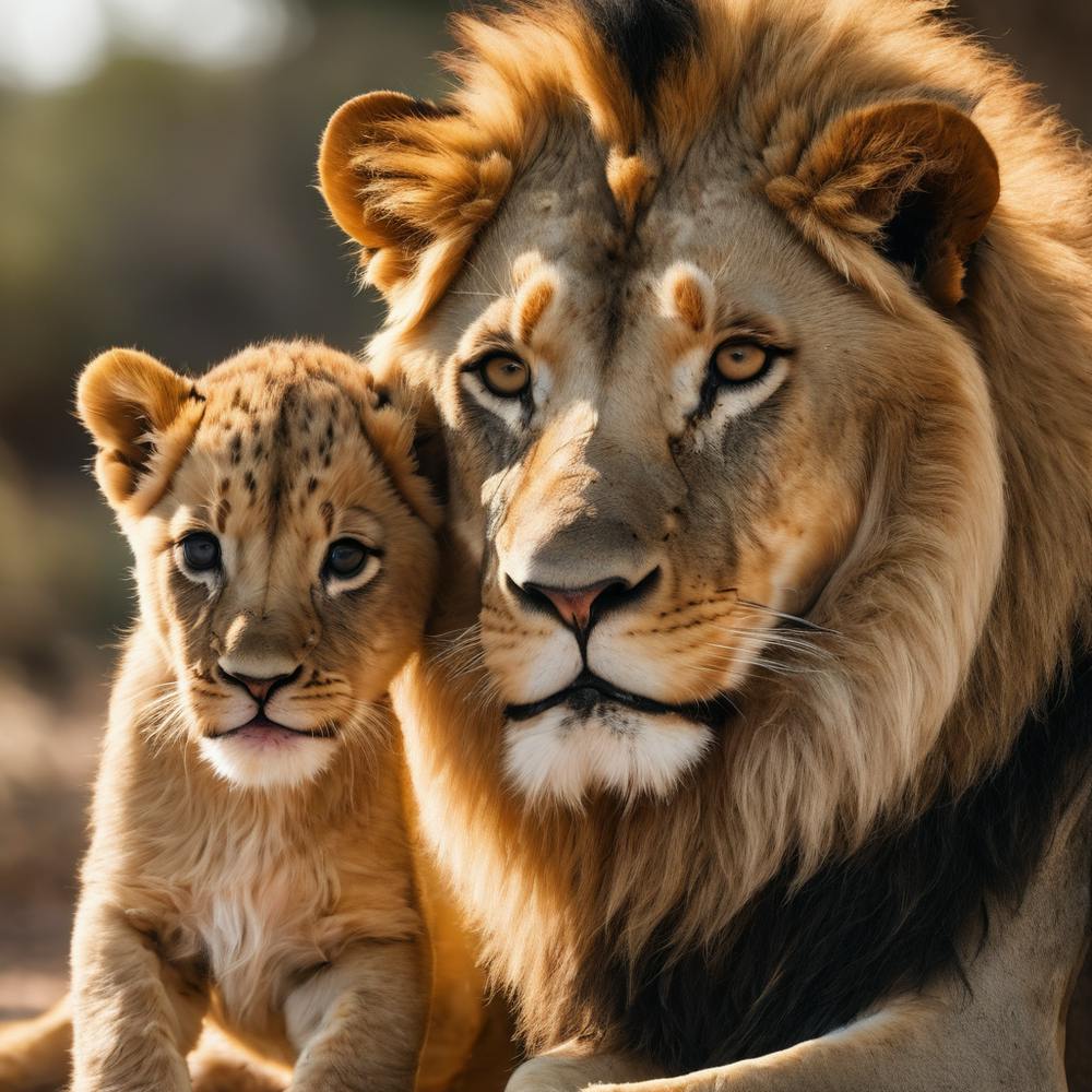 Lion And Cub