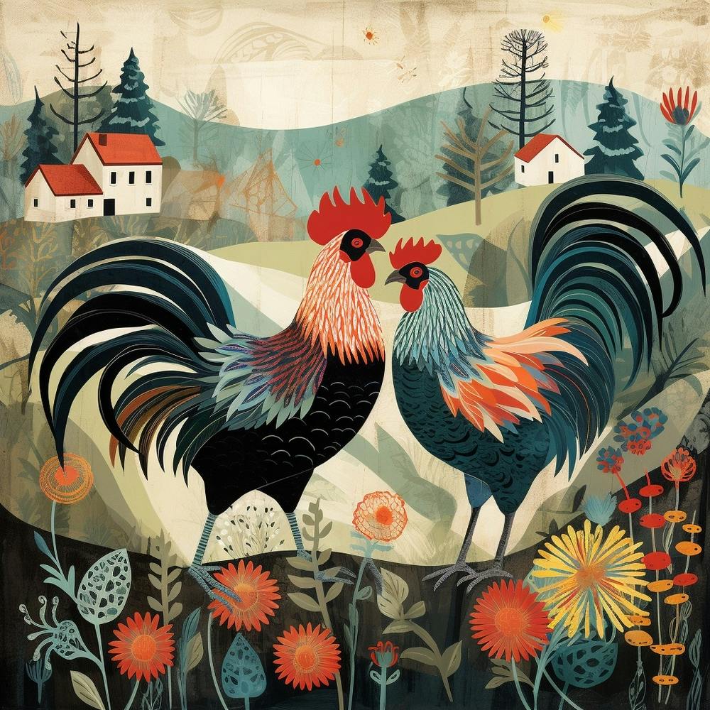 Bird In Nature Rooster 2