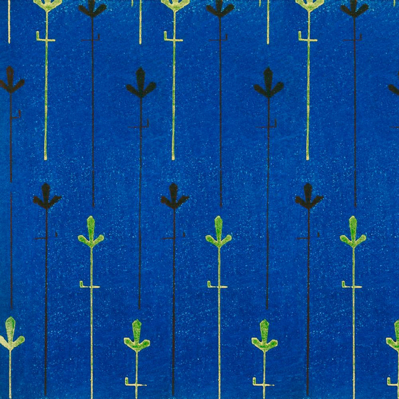 Vintage Ukiyo-e Woodblock Print Of Japanese Textile, Shima Shima, Furuya Korin (127)