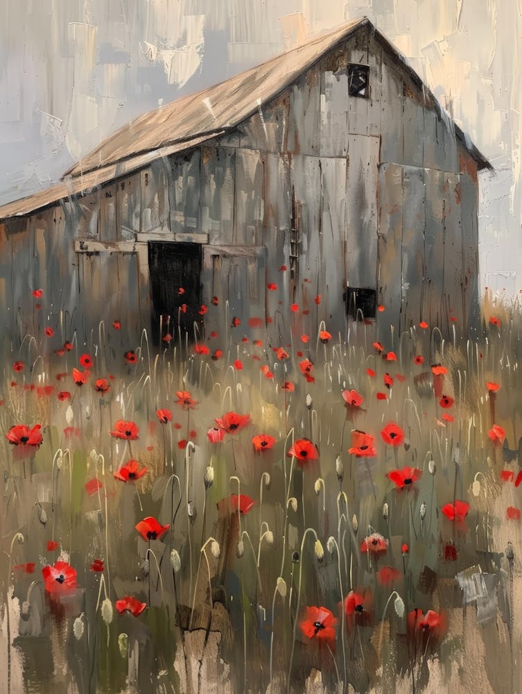 Poppies In The Barn