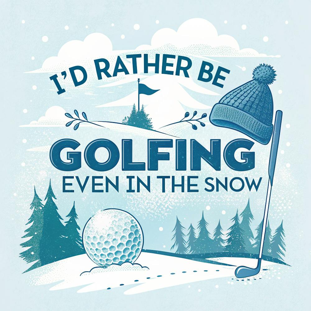 A Winter Themed Golf Design With The Phrase I D (1)