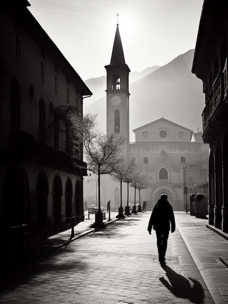 Trento, Italy,  Black And White Analogue Photography  1