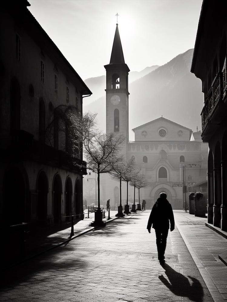 Trento, Italy,  Black And White Analogue Photography  1