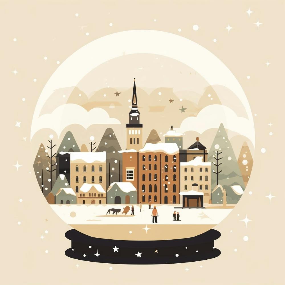 Troms Norway 1 Snowglobe