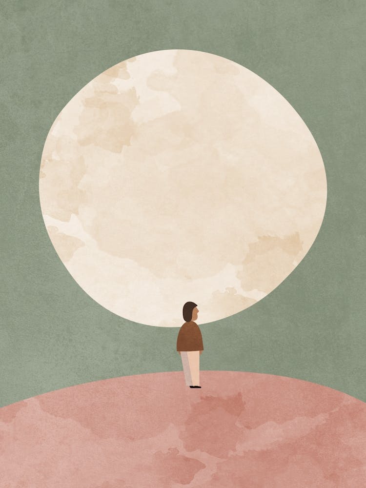 Nuit Étoilée Minimale Clair de Lune