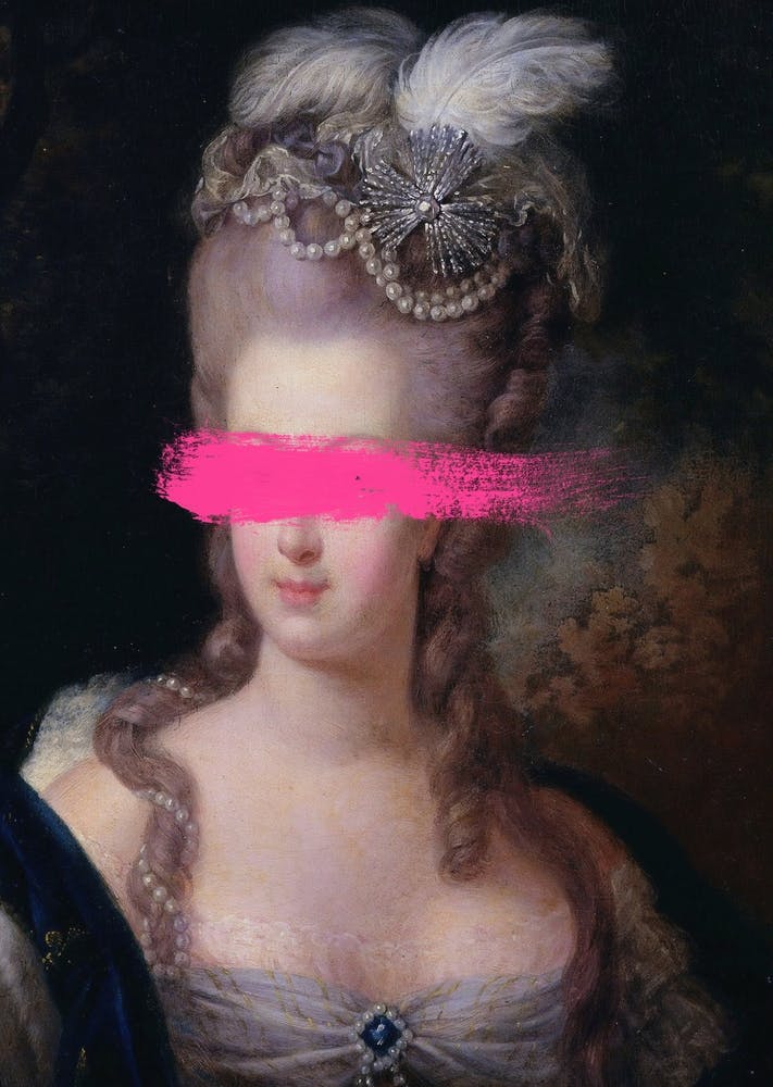 Marie Antoinette Paint Splatter