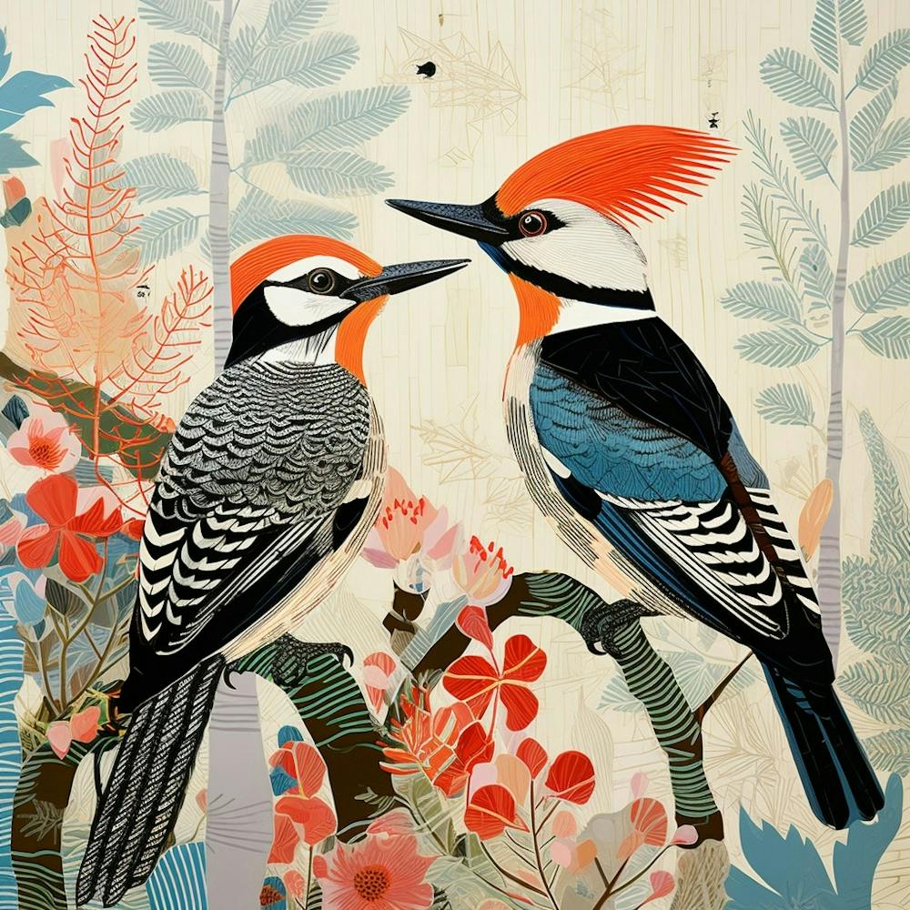 Bird In Nature Woodpecker 1