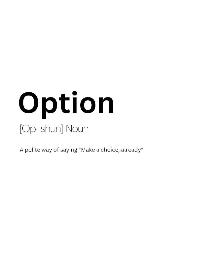 Option Definition Meaning