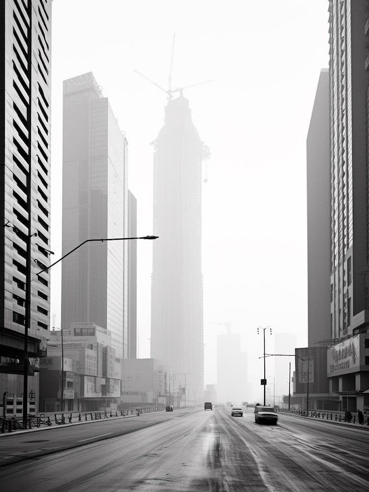 Shenzhen, China, Black And White Old Photo 1