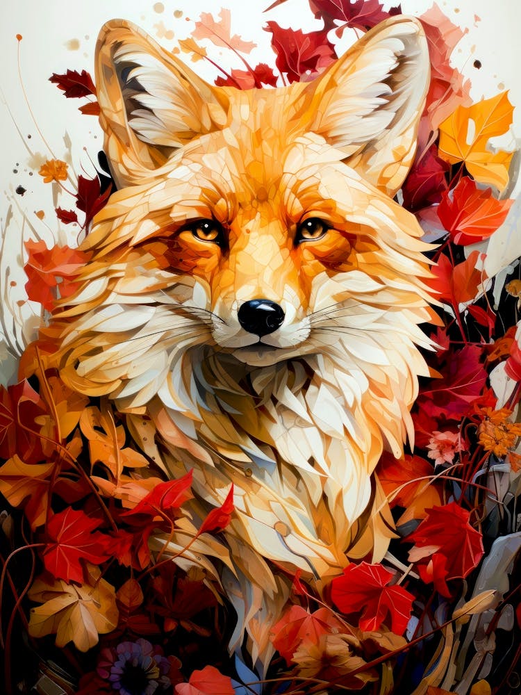Fox In Autumn animal