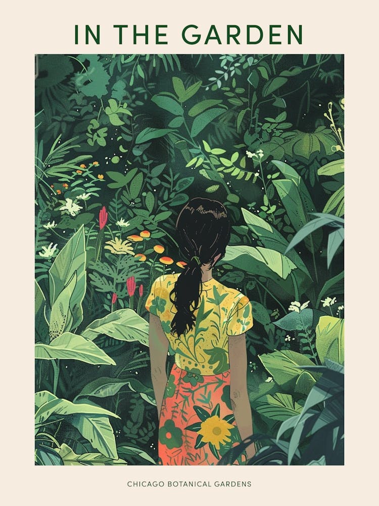 Im Garten Poster Chicago Botanical Gardens 2