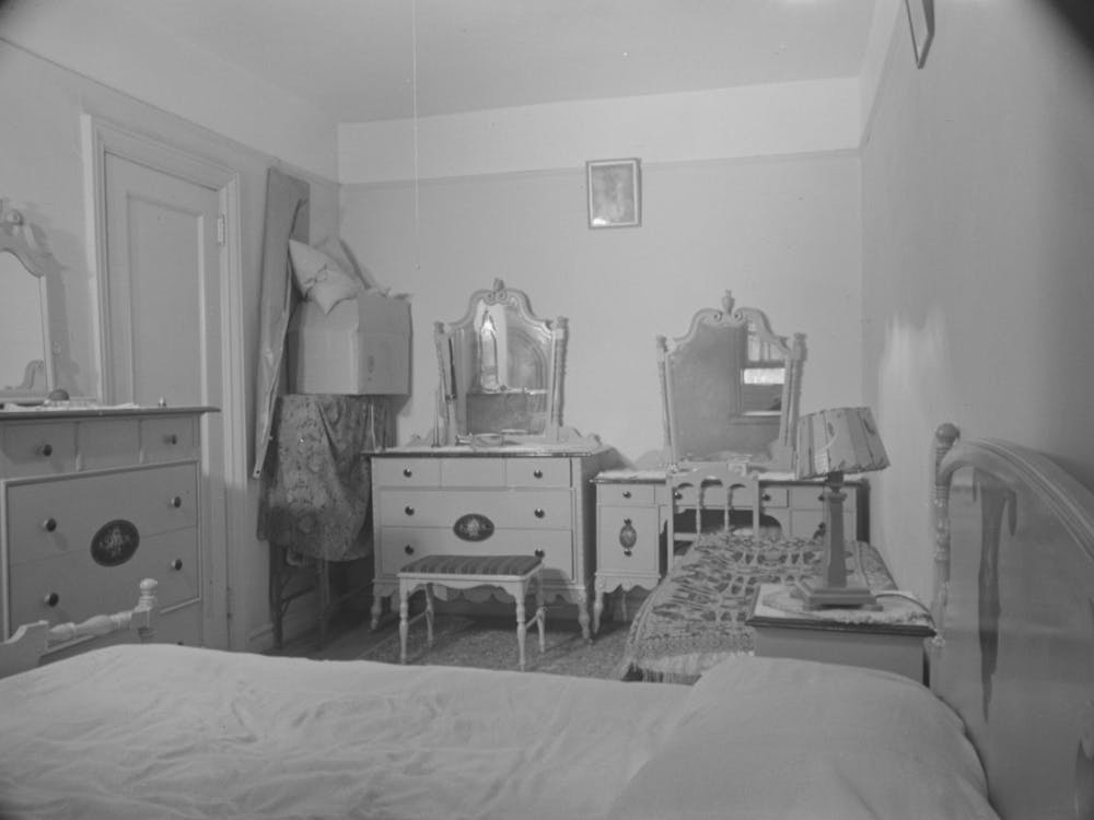 Bedroom Of Nathan Katz Apartment, East 168th Street, Bronx, New York By Russell Lee