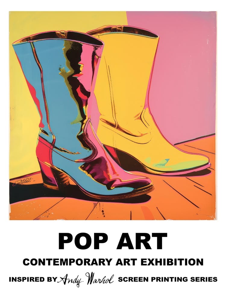 Poster Boots Pop Art 2