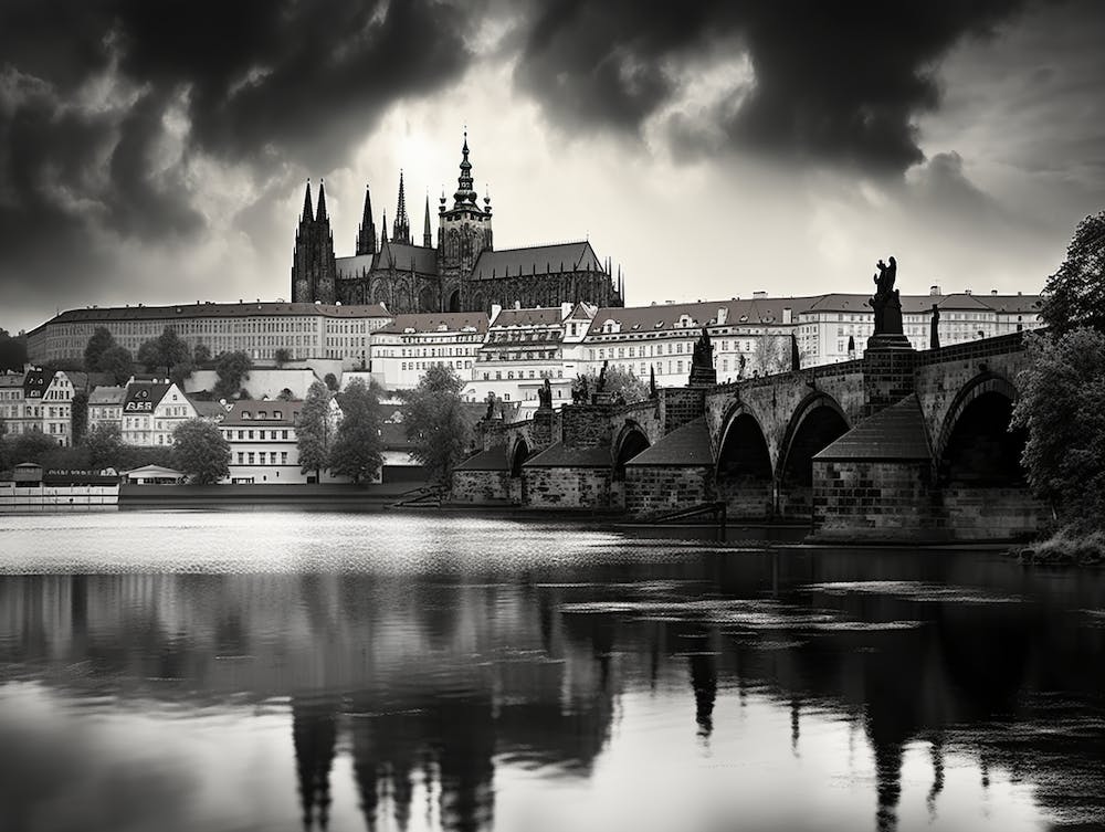 Black And White Prague