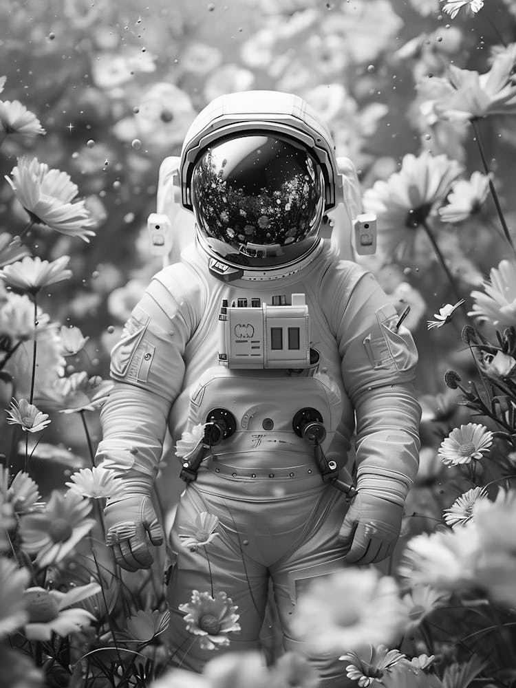 Astronaut In The Flowers