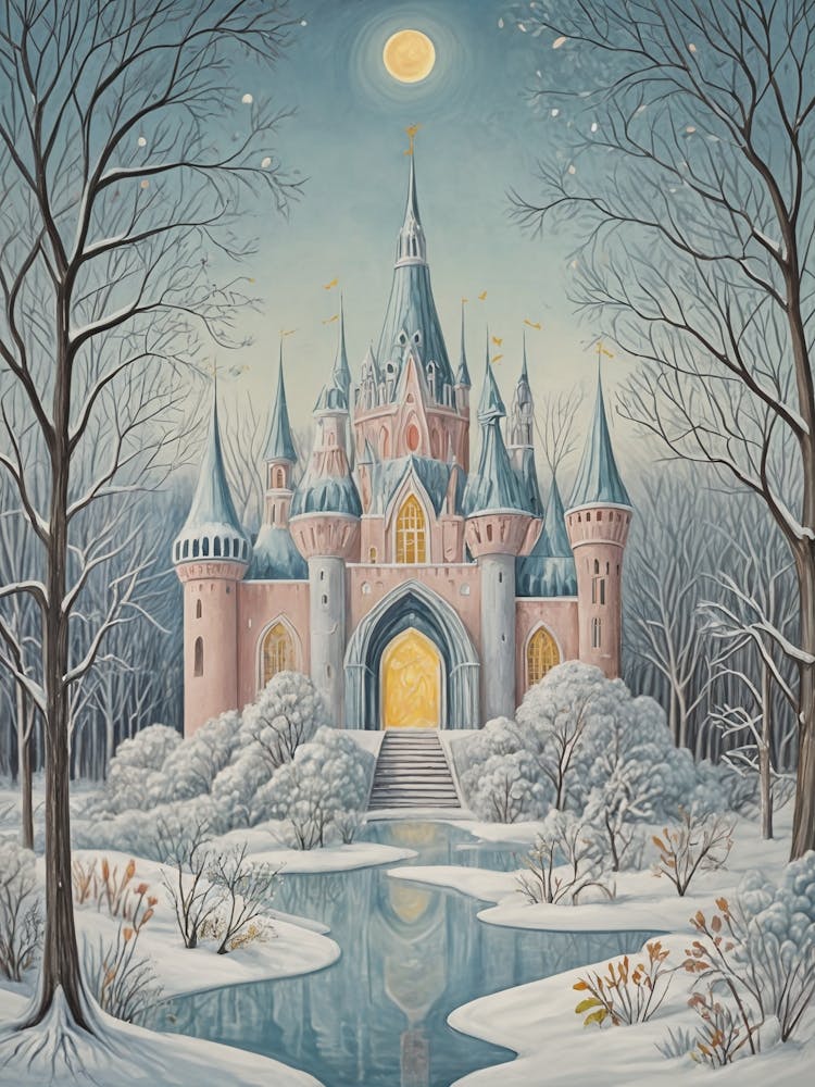 Pastel Winter Snow Palace
