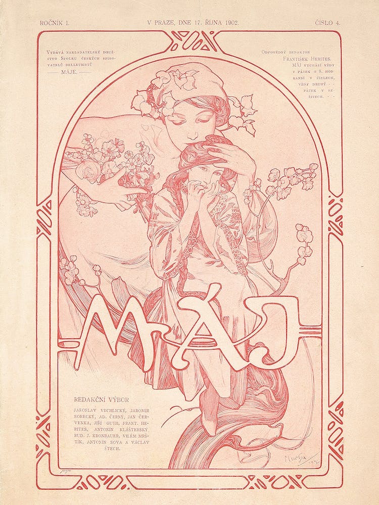 Máje, Alphonse Mucha