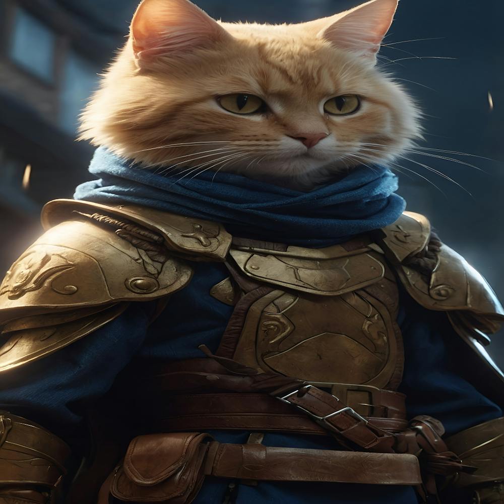 Cat In Armor