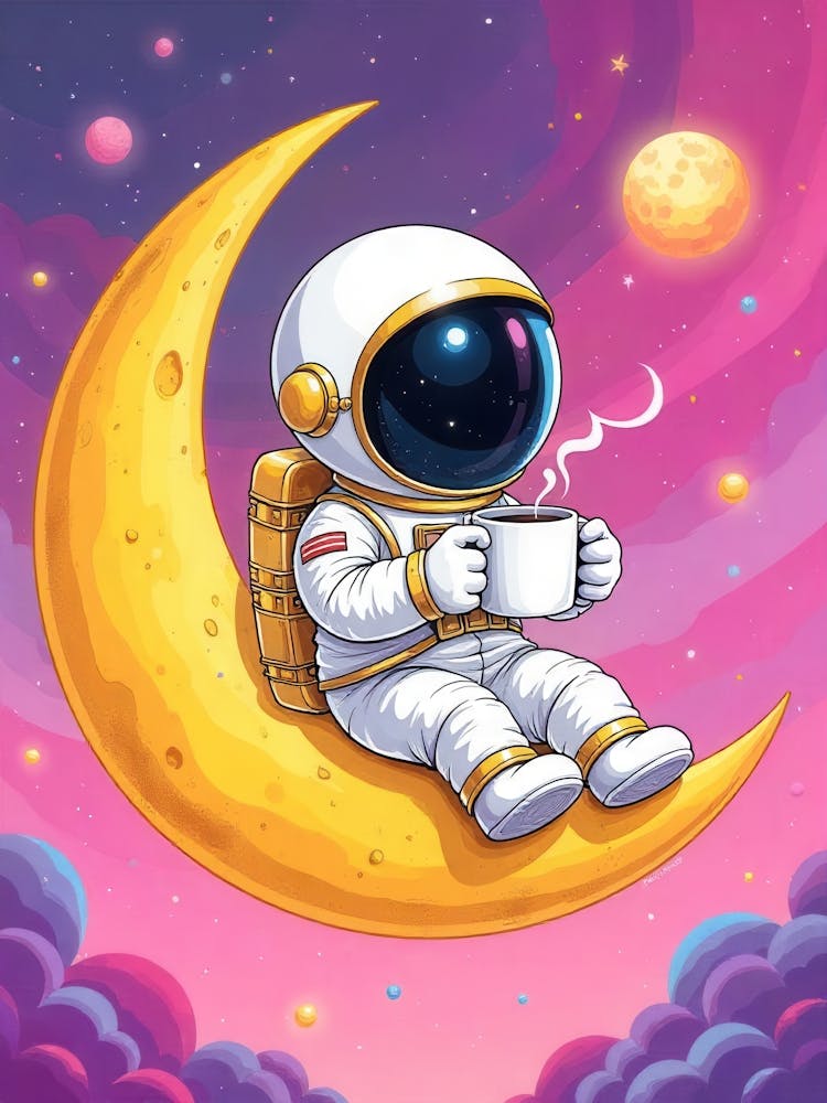 Astronaut On The Moon 6