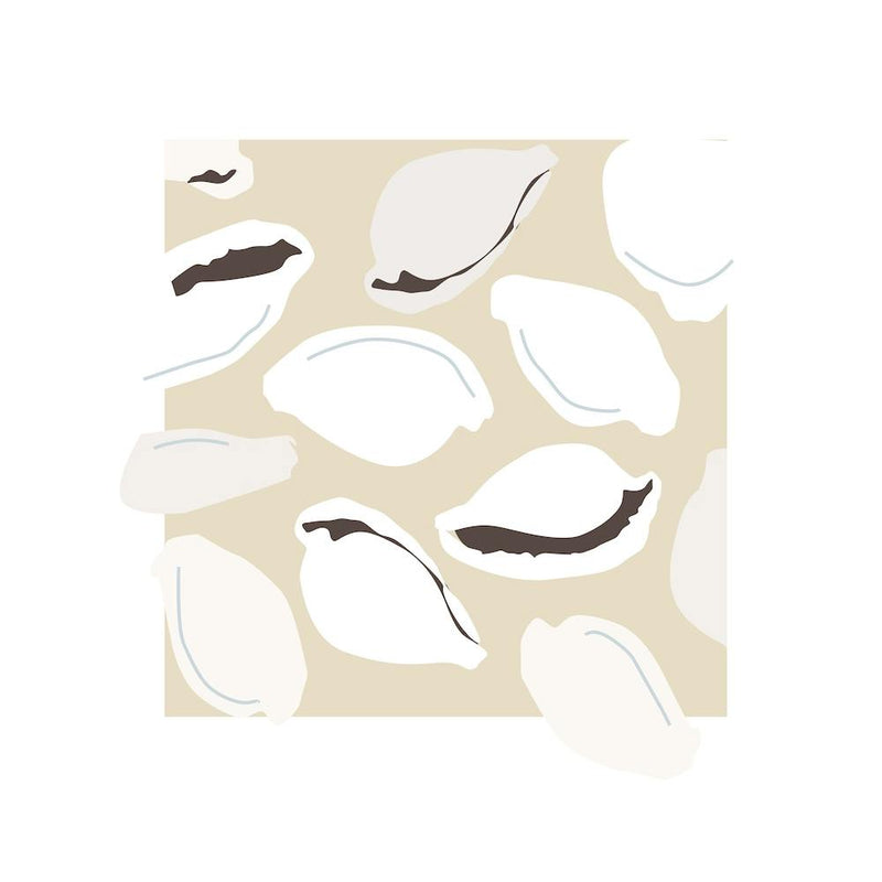 Summer Holiday Cutout Shells  Square