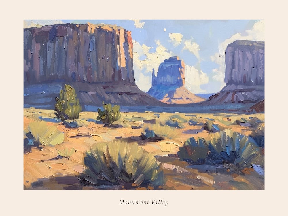 Western Landscapes Monument Valley 8 Plakat