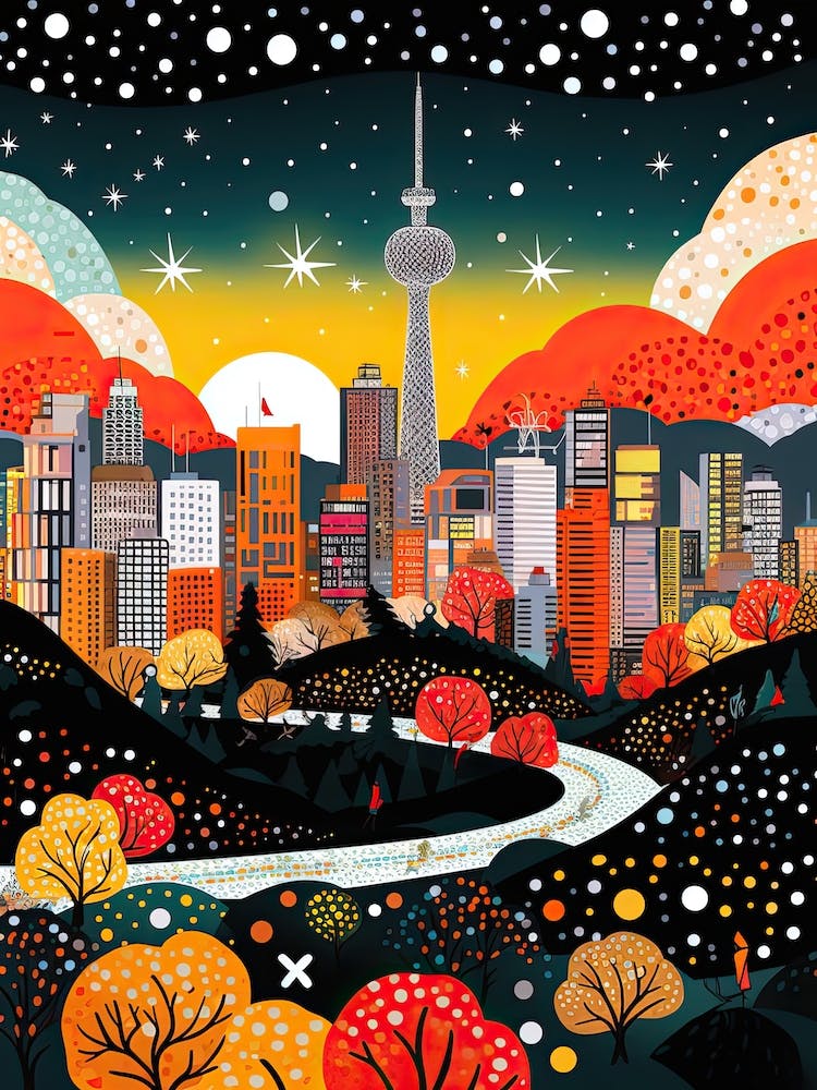 Kuala Lumpur, Illustration In The Style Of Pop Art 1