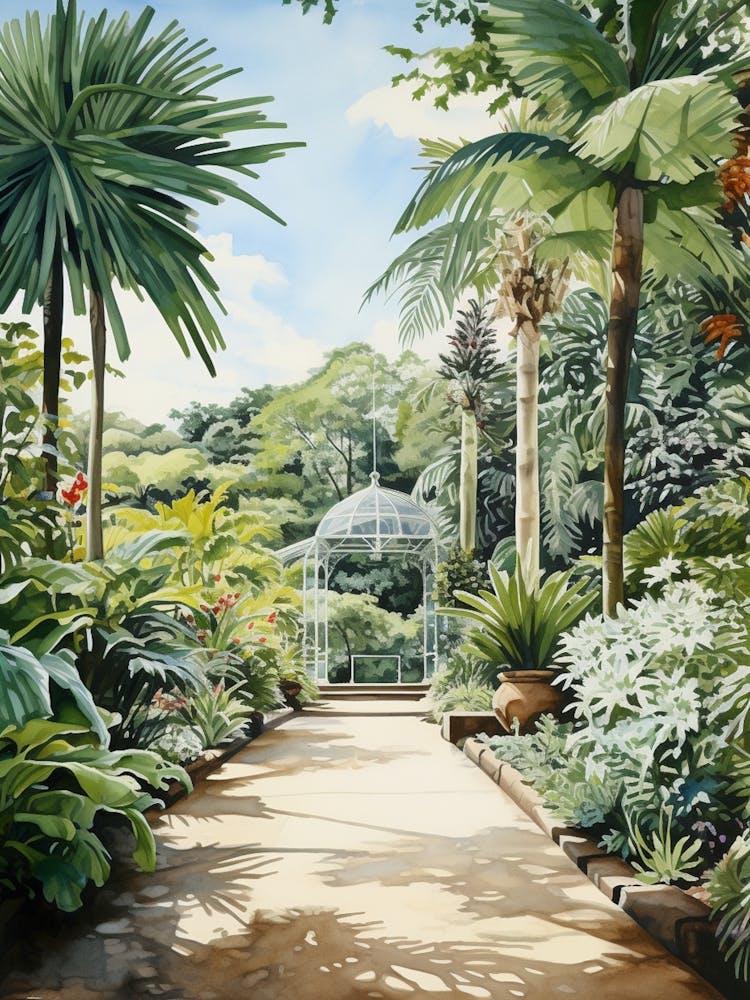 Royal Botanic Garden Sydney Australia Watercolour 3  