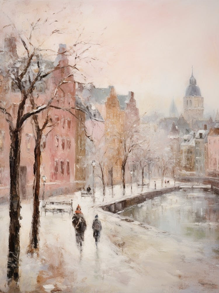 Dreamy Winter Painting Copenhagen Denmark 5