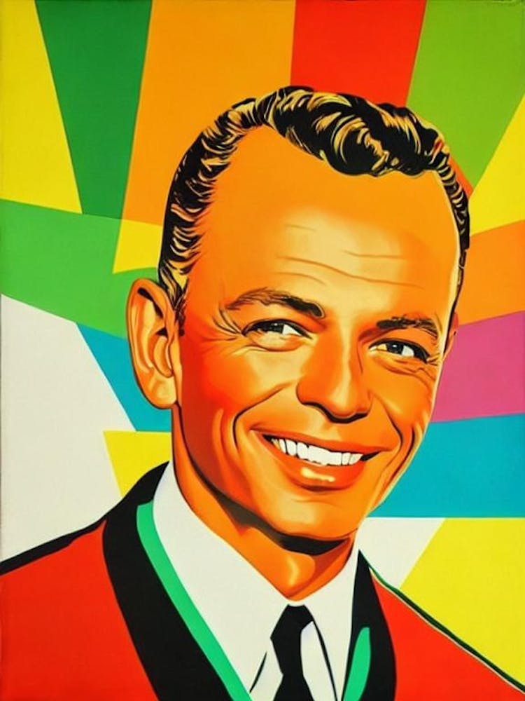 Frank Sinatra Colourful Pop Art
