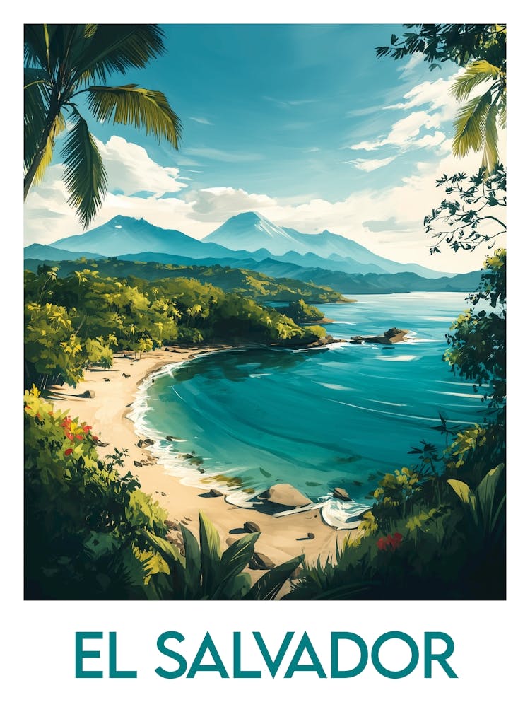 Affiche de voyage El Salvador 1