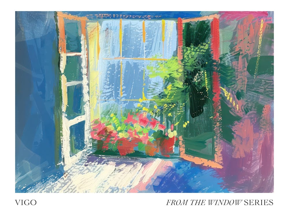 Vigo From The Window Series Poster Painting 2