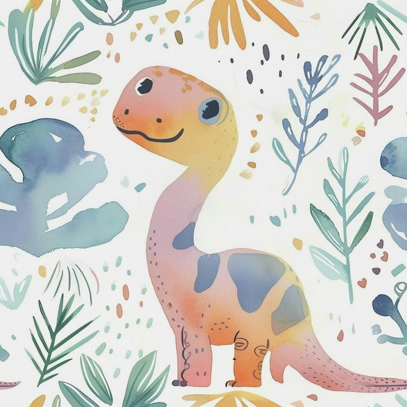 Cute Corythosaurus Dinosaur Watercolour Style  2