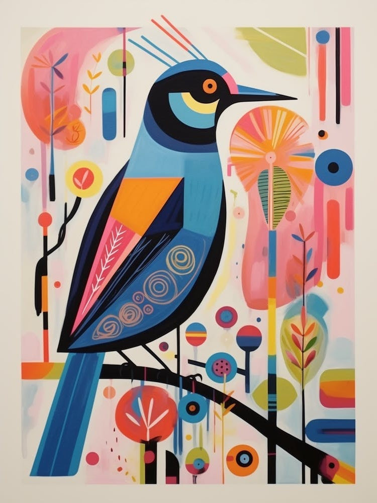 Colourful Scandi Bird Cuckoo 3