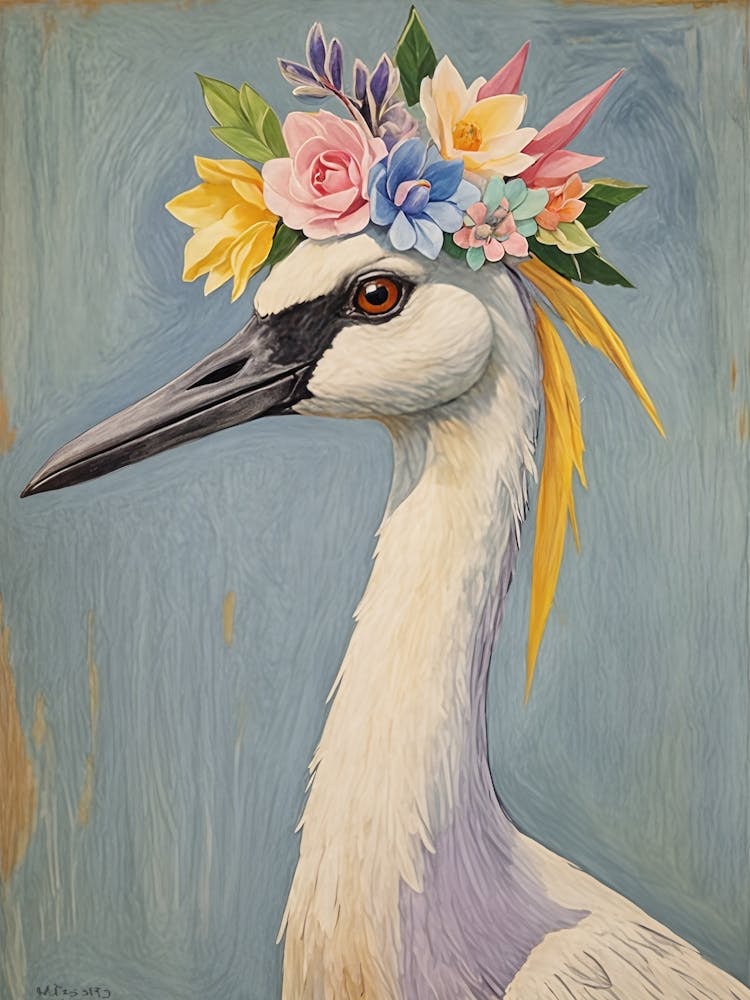 Bird With Flower Crown no2