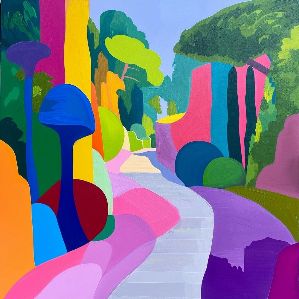 Abstract Park Collection Villa Borghese Gardens Rome 4