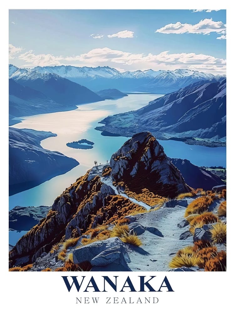 Wanaka Prints Roys Peak Poster Wanaka New Zealand Poster Wanaka Painting Wanaka Lake Art Wanaka Poster Wanaka Art Lake Wanaka Canvas